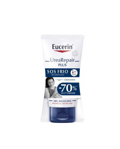 EUCERIN UREAREPAIR PLUS CREME MÃOS 2x75ML