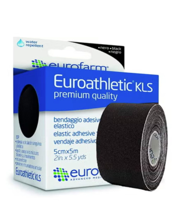 EUROATHLETIC KLS LIGADURA PRETO 5Mx5CM