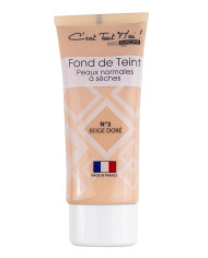 MISS EUROPE BASE PARA PIEL NORMAL A SECA N°03 BEIGE DORADO 35ML