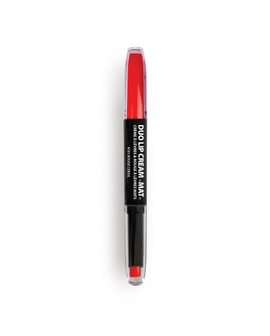 MISS EUROPE CREMA DE LABIOS DUO “MAT” N°01 ROJO CEREZA 1.4G+1.1ML