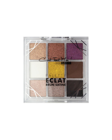 MISS EUROPE PALETA DE SOMBRAS DE OJOS RADIANCE N°01 MARRÓN SATINADO 9G