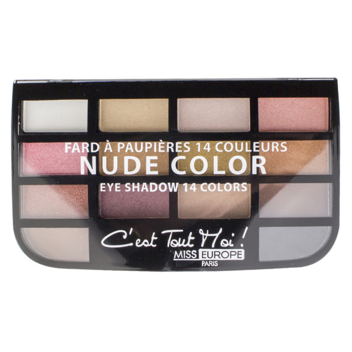 MISS EUROPE SOMBRA DE OJOS CON 14 COLORES Nº2 NUDE 11.2G