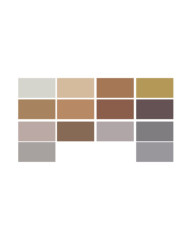 MISS EUROPE SOMBRAS DE OLHOS 14 CORES N°1 CASTANHO CHOCOLATE 11.2G