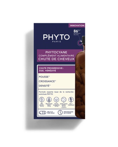 PHYTO PHYTOCYANE QUEDA DE CABELO 84 CÁPSULAS