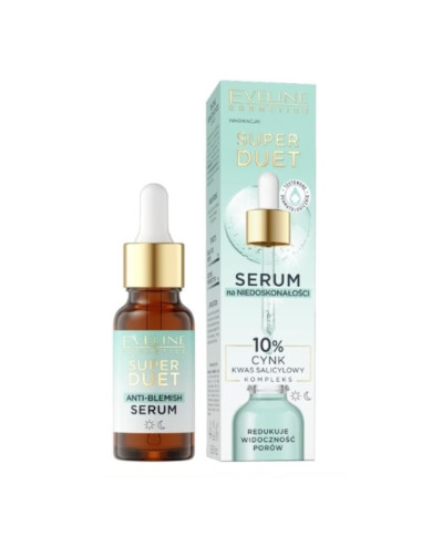 EVELINE SUPER DUET SERUM ANTI IMPERFEIÇÕES 10% ZINCO 18 ML