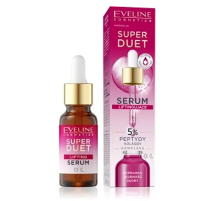 EVELINE SUPER DUET SERUM LIFTING 5% PEPTIDOS 18 ML