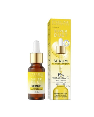 EVELINE SUPER DUET SERUM ANTI ENVELHECIMENTO 15% VITAMINA C  18 ML