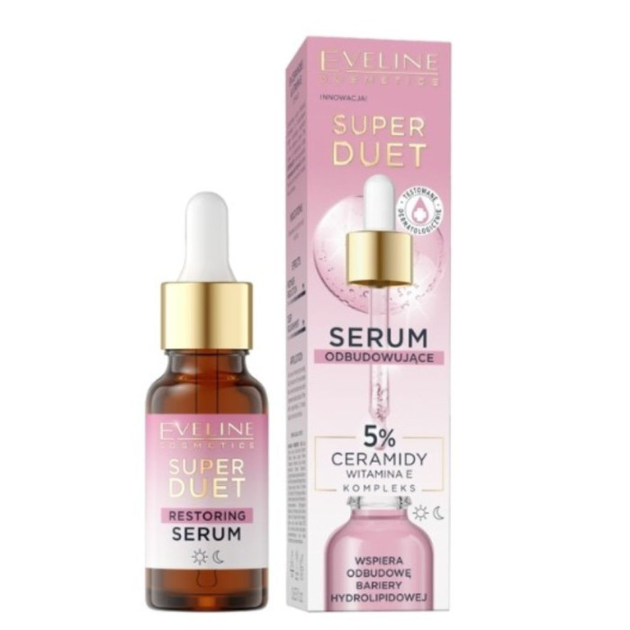 EVELINE SUPER DUET SERUM REGENERADOR COM CERAMIDAS 5% 18 ML
