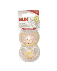 NUK SPACE SILICONA LEÓN/SOL 2 UNI 18-36M