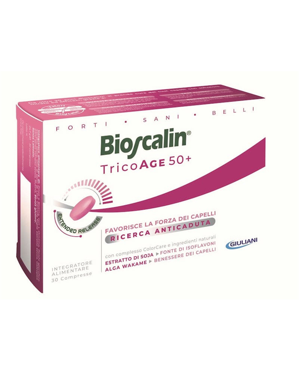 BIOSCALIN TRICOAGE 50+30 COMPRIMIDOS ANTIQUEDA EMBALAGEM TRIPLA