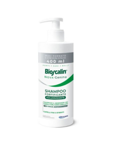 BIOSCALIN NUEVA GENINA CHAMPÚ FORTIFICANTE Y VOLUMINIZADOR 400ML