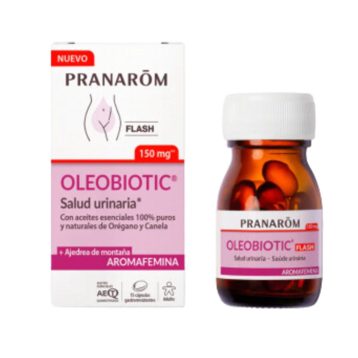 PRANAROM AROMAFEMINA OLEOBIOTIC CONFORT URINARIO 15 CÁPSULAS GASTRORESISTENTES