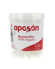 APOSÁN PALO DE PAPEL PARA HISOPOS DE ALGODÓN 100 UNIDADES