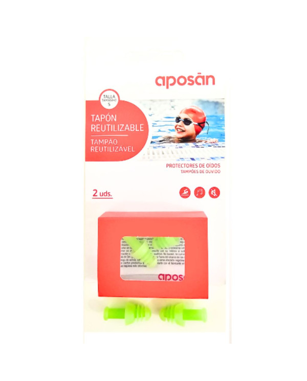 APOSAN TAMPÃO REUTILIZÁVEL SILICONE CRIANÇA TAMANHO S 2UNID