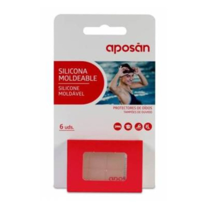 APOSÁN TAMPÕES AUDITIVOS MOLDÁVEIS DE SILICONE 6 UNID