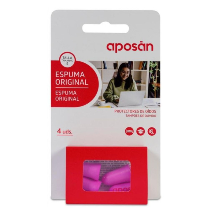 APOSAN TAPÓN DE ESPUMA ORIGINAL ADULTO 4 UNIDADES
