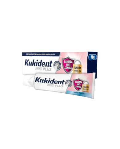 Kukident Barreira Anti-Comida Creme Adesivo Próteses Sabor Fresco 40G