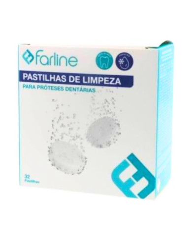 FARLINE PASTILLAS DE LIMPIEZA EFERVESCENTES 32 PASTILLAS