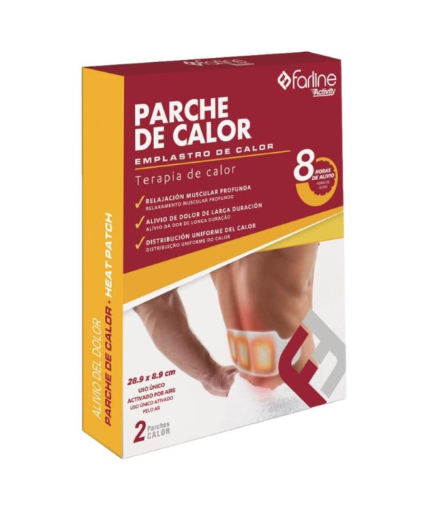 FARLINE EMPLASTRO DE CALOR LOMBAR 28.9X8.9CM 2UNID