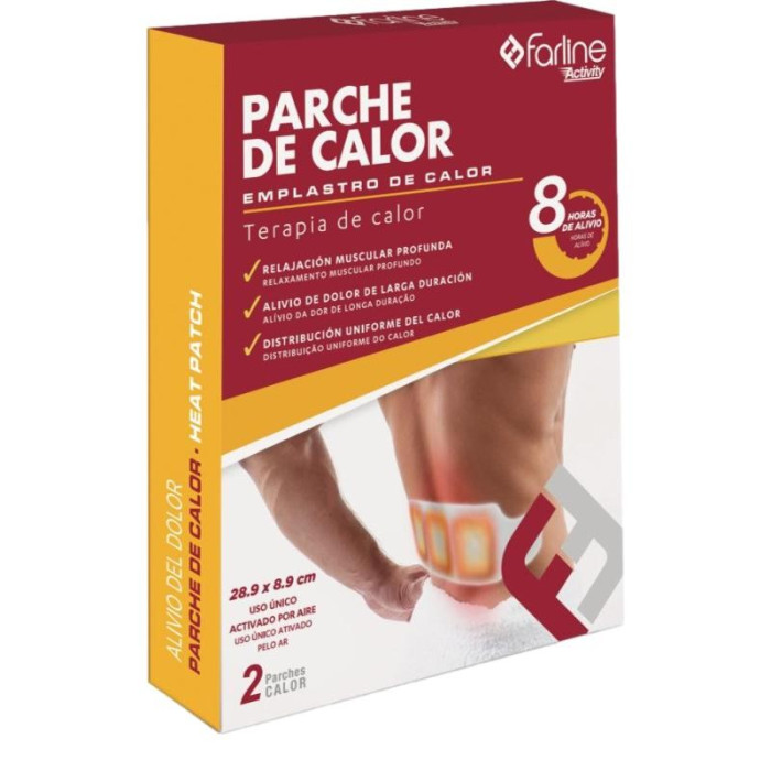 FARLINE EMPLASTRO DE CALOR LOMBAR 28.9X8.9CM 2UNID