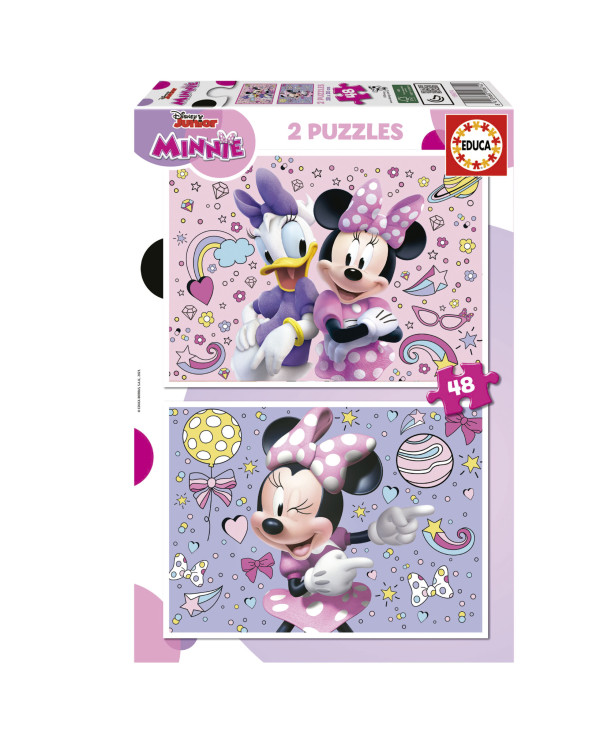EDUCA 2X PUZZLE 48 PEÇAS MINNIE