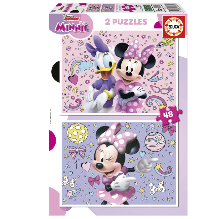 EDUCA 2X PUZZLE 48 PEÇAS MINNIE