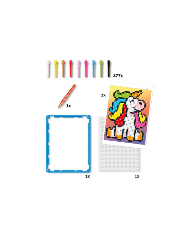PEGS PIXEL ART BASIC UNICÓRNIO 877 PEÇAS