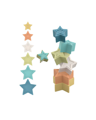 Pirâmide Estrelinha 14 Pcs Bio Plástico Giros