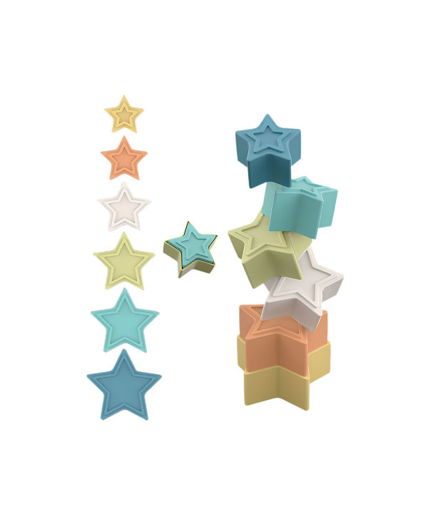 Pirâmide Estrelinha 14 Pcs Bio Plástico Giros