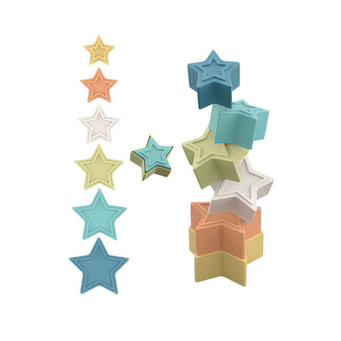 PIRÁMIDE ESTRELLA 14 PIEZAS GIRATORIA