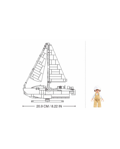 LADRILLOS MODELO VELERO COMPETICIÓN 1/35 260 PIEZAS