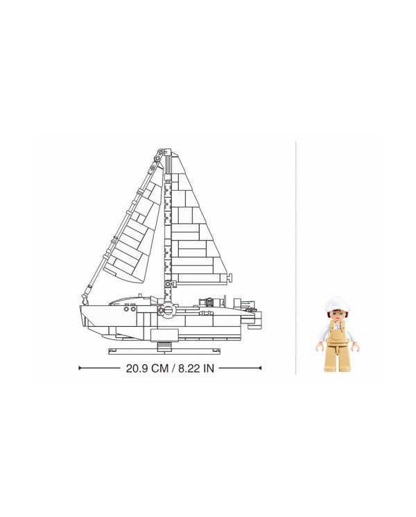 LADRILLOS MODELO VELERO COMPETICIÓN 1/35 260 PIEZAS