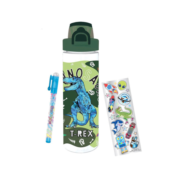 CONJUNTO BOTELLA CON 700ML ACCESORIOS DINO BOY