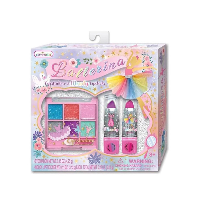 SET DE MAQUILLAJE Y LÁPIZ LABIAL DE BAILARINA