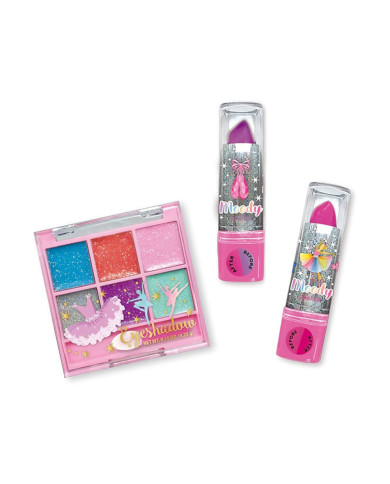 CONJUNTO MAQUILHAGEM E BATONS BALLERINA