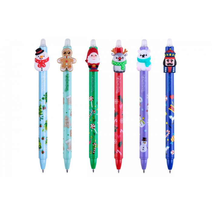 CANETAS APAGÁVEIS 0.5 NATAL TINTA AZUL 1 UNIDADE