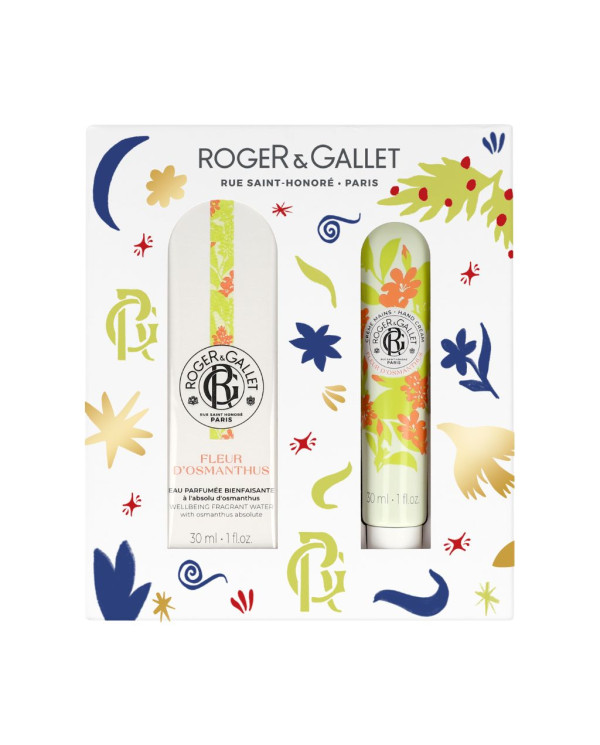ROGER & GALLET COFRE NAVIDAD FLOR DE OSMANTOS 30ML + CREMA DE MANOS 30ML