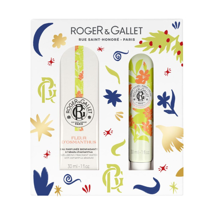 ROGER & GALLET COFRE NAVIDAD FLOR DE OSMANTOS 30ML + CREMA DE MANOS 30ML