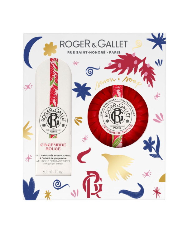 ROGER & GALLET COFFRET NATAL GINGEMBRE ROUGE 30ML + SABONETE 100G