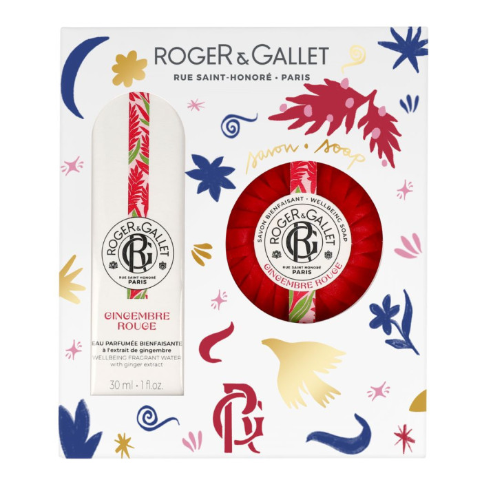 ROGER & GALLET COFFRET NATAL GINGEMBRE ROUGE 30ML + SABONETE 100G