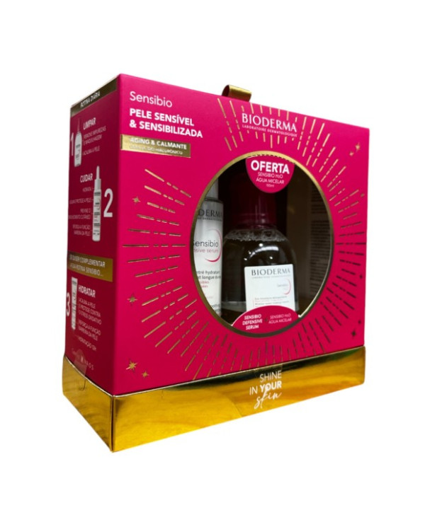 BIODERMA SENSIBIO COFFRET DEFENSIVE SERUM 30ML + SENSIBIO H2O MICELAR 100ML