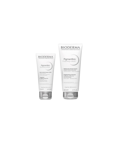 BIODERMA PIGMENTBIO SENSITIVE AREAS -75ML + PIGMENTBIO FOAMING CREAM - 200ML