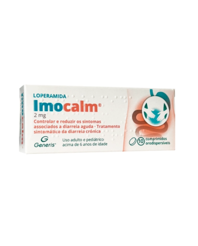 Imocalm Loperamida 2mg 10 comprimidos orodispersables