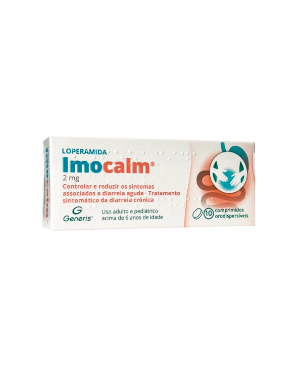 LOPERAMIDA IMOCALM 2MG 10 COMPRIMIDOS ORODISPERSÍVEIS