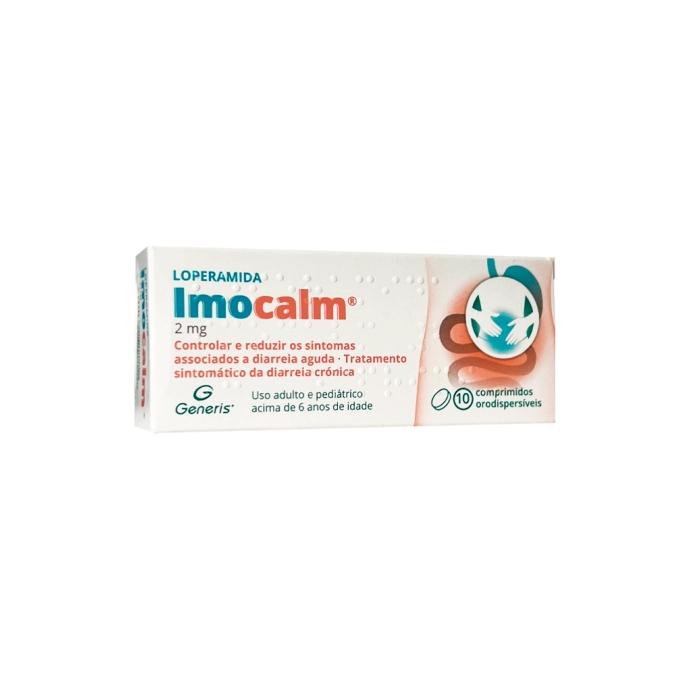 Imocalm Loperamida 2mg 10 comprimidos orodispersíveis