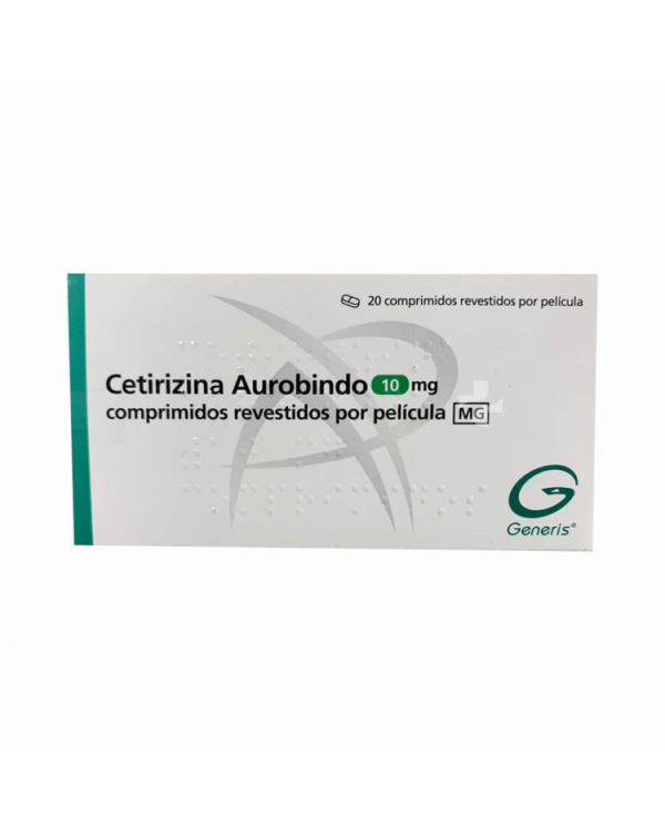 Cetirizina Aurobindo MG, 10 mg x 20 comp rev