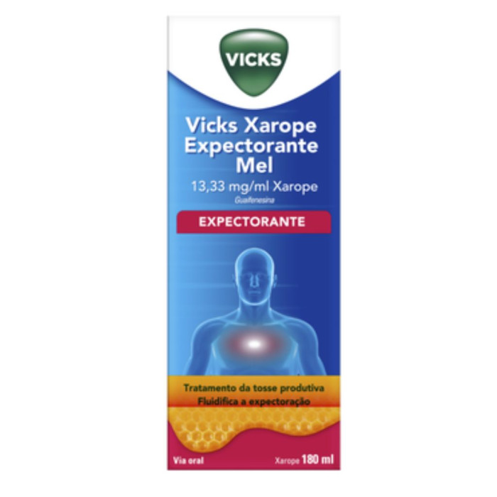VICKS XAROPE EXPECTORANTE MEL 13,33 MG/ML 180ML