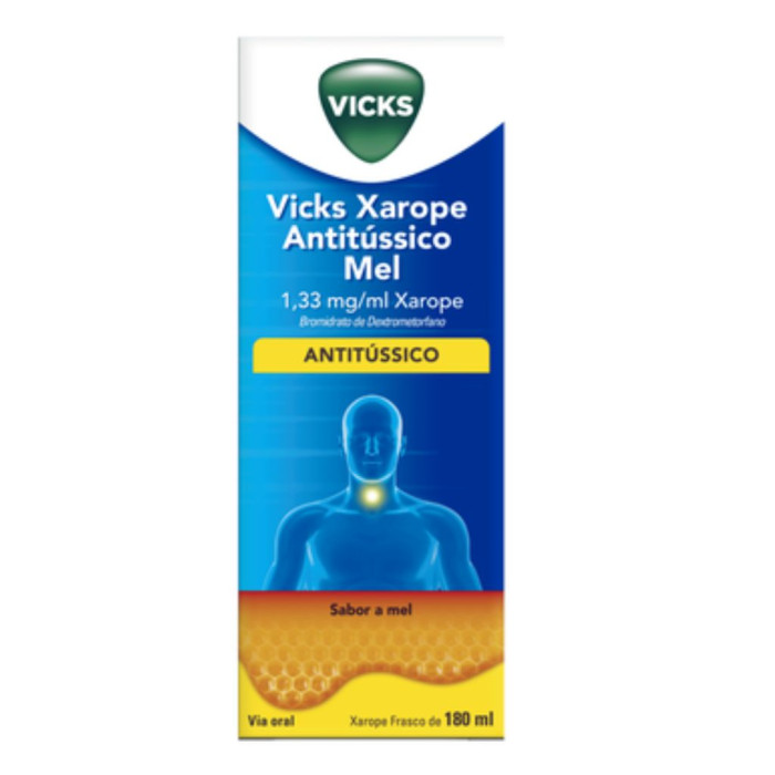 VICKS XAROPE ANTITÚSSICO MEL 1,33 MG/ML 180 mL