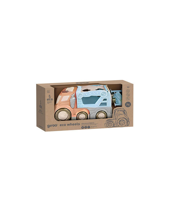 GIROS ECO CAMIÃO TRANSPORTE COM CARRINHO 30CM