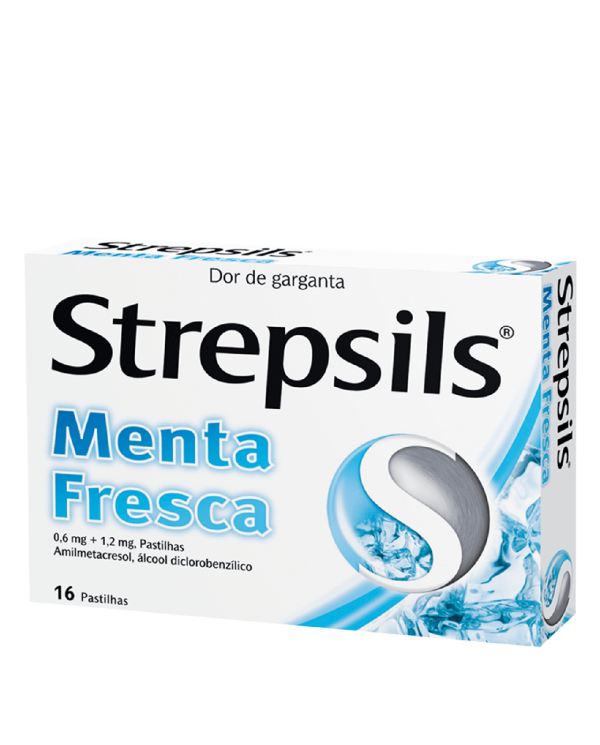 STREPSILS MENTA FRESCA 1,2MG + 0,6MG 16 TABLETAS